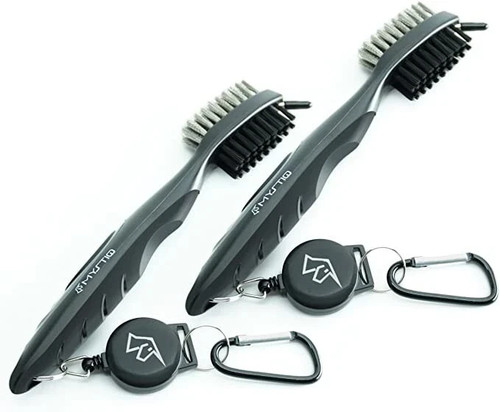 Golf brush club - club, groove